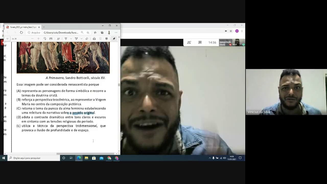 Thumbnail: CORREÇÃO FUVEST 2021 - CÓDIGOS E LINGUAGENS