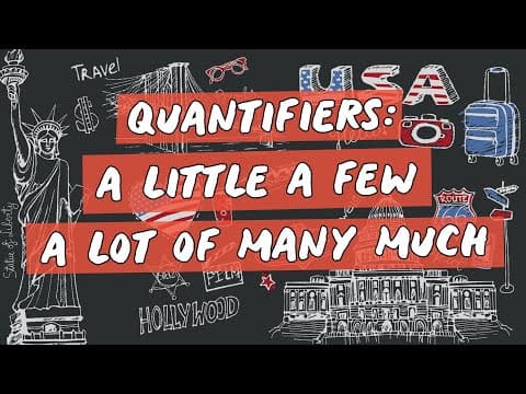 Thumbnail da aula: Quantifiers: a little, a few, a lot of, many, much - Brasil Escola