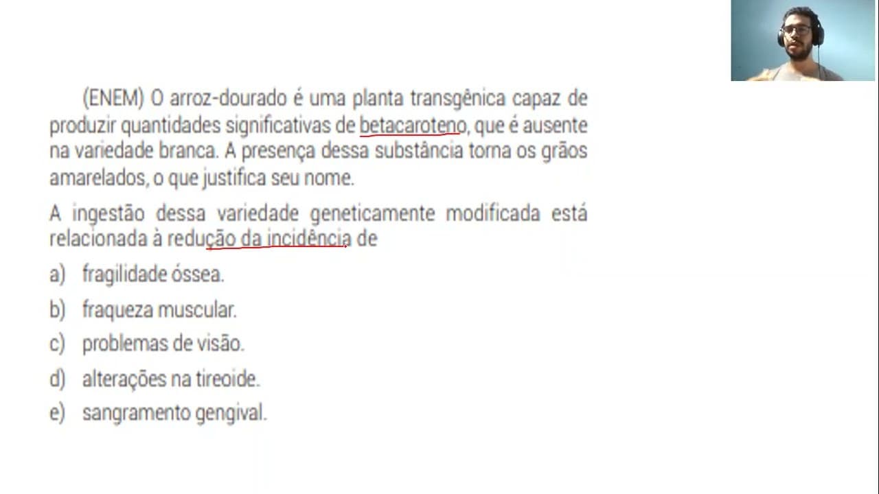 Thumbnail: Questão ENEM - 2014 - Biologia