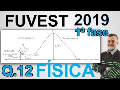 Thumbnail da aula: FUVEST 2019 1ª fase FÍSICA Q 12