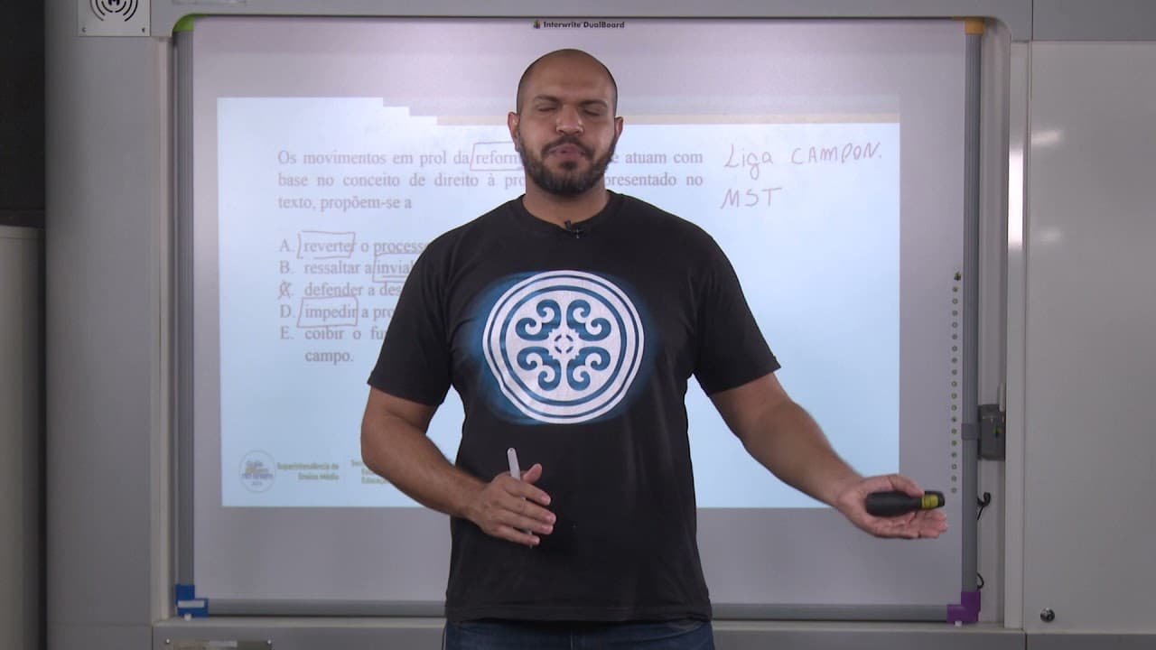 Thumbnail: CONFLITOS NO CAMPO | GEOGRAFIA | Resolução de Exercícios