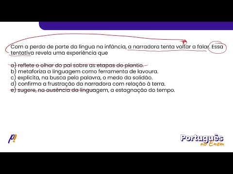 Thumbnail da aula: ENEM 2023 - INTERPRETAÇÃO E INFERÊNCIA DE TEXTOS | Passado muito tempo, resolvi tentar falar...
