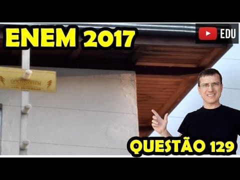 Thumbnail da aula: ENEM 2017 - FÍSICA - Prova AZUL - QUESTÃO 129 - Prof.  Boaro - Questão da CERCA ELÉTRICA de 10 000 V