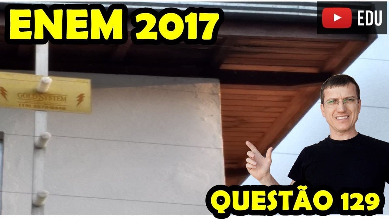 Thumbnail: ENEM 2017 - FÍSICA - Prova AZUL - QUESTÃO 129 - Prof.  Boaro - Questão da CERCA ELÉTRICA de 10 000 V