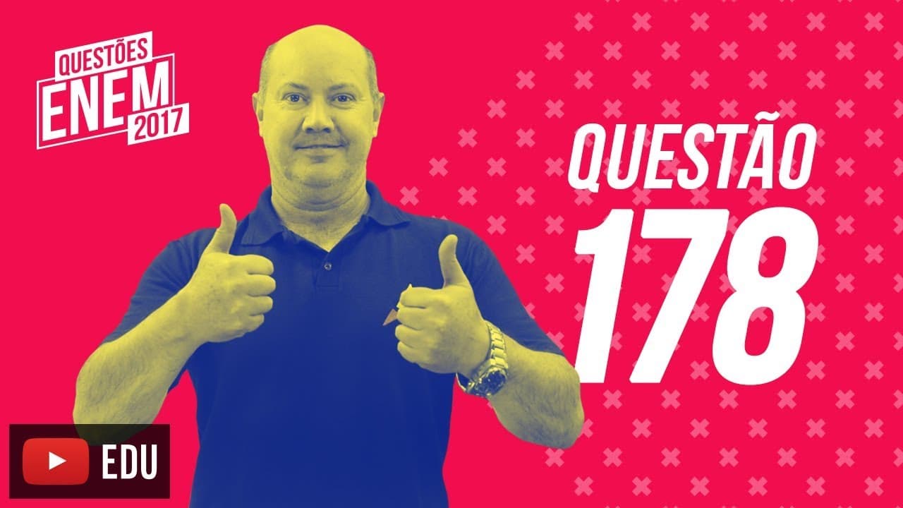 Thumbnail: Enem 2017 - Matemática | Questão 178 (Caderno Amarelo)