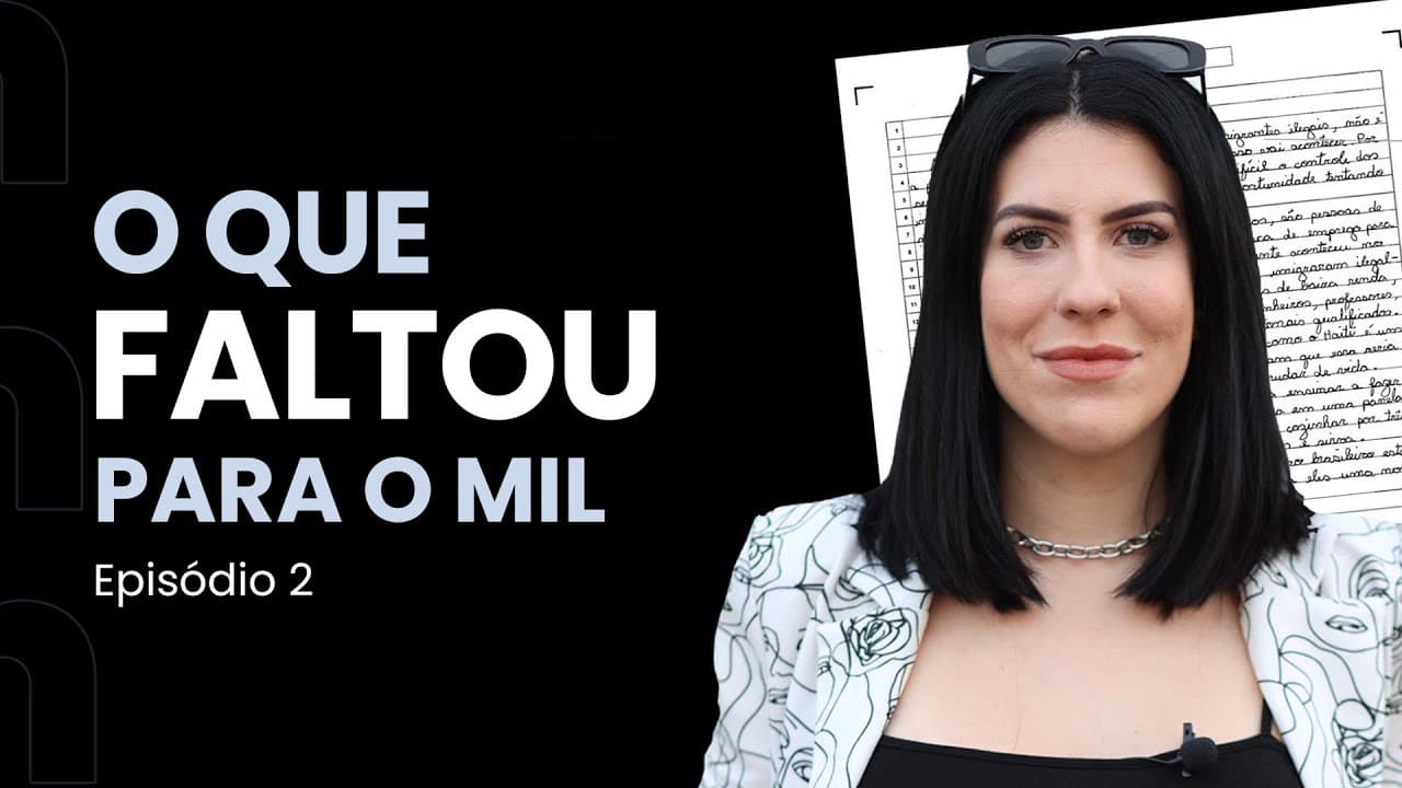 Thumbnail: O que faltou para o mil na redação do Enem? | Análise de redações do Enem 2020