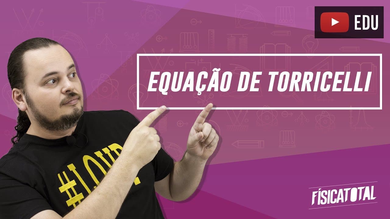 Thumbnail: MUV | Movimento Uniformemente Variado | Equação de Torricelli | Física em Questões 009