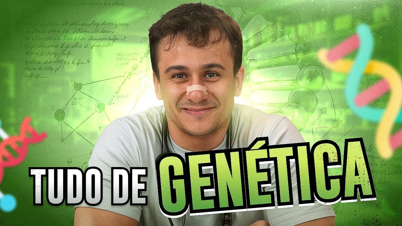 Thumbnail: TUDO de GENÉTICA pro ENEM 2026 (DIDÁTICA que GRUDA NA MENTE)