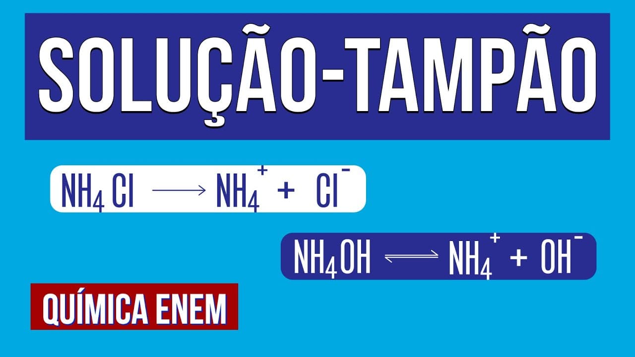 Thumbnail: SOLUÇÃO-TAMPÃO: equilíbrio químico | RESUMO DE QUÍMICA PARA O ENEM. Profa. Larissa Campos