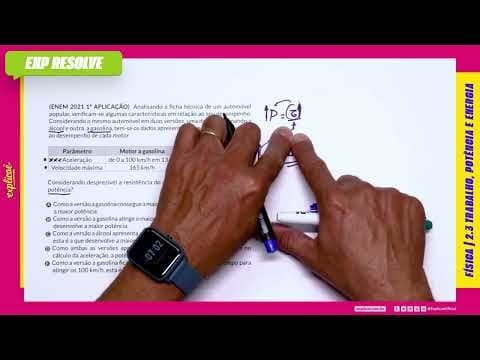 Thumbnail da aula: ANALISANDO A FICHA TÉCNICA DE UM AUTOMÓVEL POPULAR, VERIFICAM(...) | TRABALHO, POTÊNCIA E ENERGIA