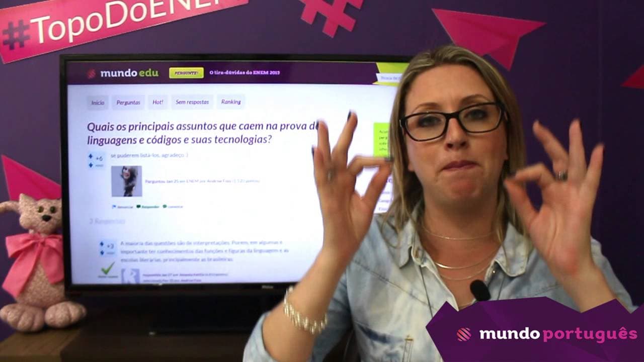 Thumbnail: Pergunte! - Quais os principais assuntos que caem sobre Linguagens no ENEM?