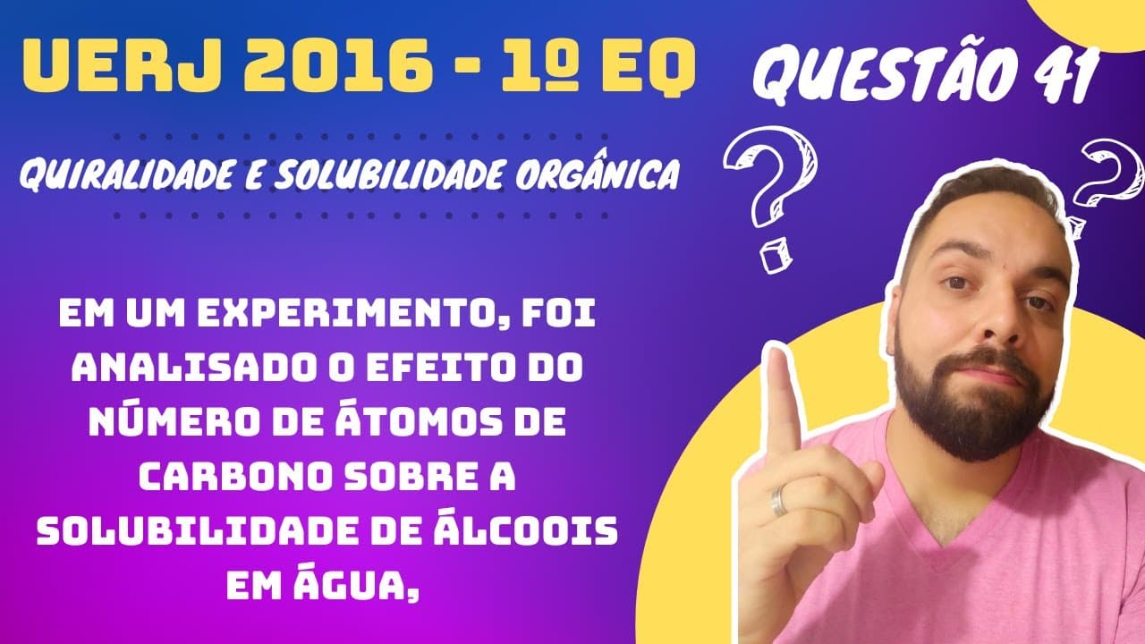 Thumbnail: UERJ 2016 - 1º EQ - Em um experimento, foi analisado o efeito do número de átomos de carbono sobre