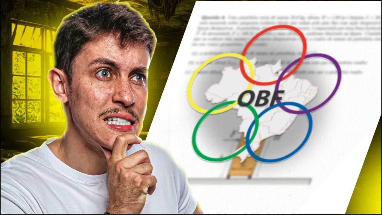 Thumbnail: Resolvendo uma questão de FÍSICA de OLÍMPIADA...