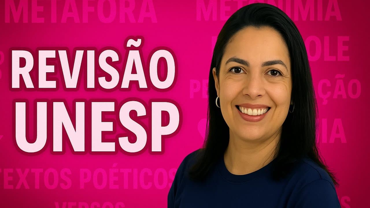 Thumbnail: REVISÃO UNESP 2026 | LÍNGUA PORTUGUESA | TIPOS DE LINGUAGEM
