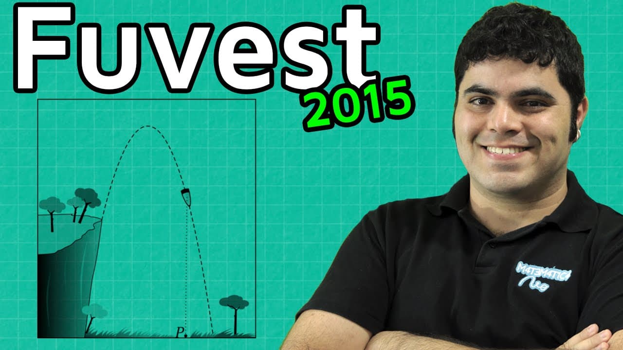 Thumbnail: Questão Fuvest 2015 Matemática - Projétil e Forma Fatorada da Função Quadrática