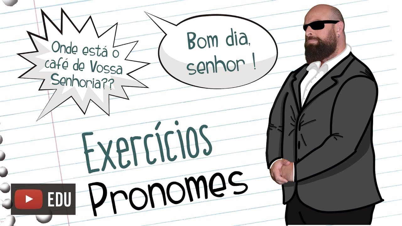 Thumbnail: Exercícios de Pronomes [Prof Noslen]