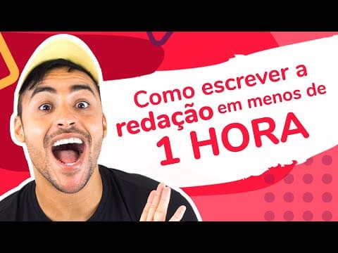 Thumbnail da aula: COMO ESCREVER A REDAÇÃO EM MENOS DE 1 HORA | Dica Nota 1000 | Romulo Bolivar