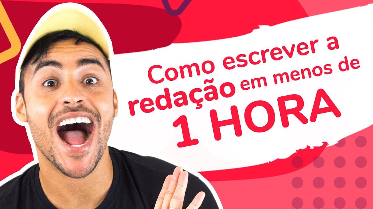 Thumbnail: COMO ESCREVER A REDAÇÃO EM MENOS DE 1 HORA | Dica Nota 1000 | Romulo Bolivar