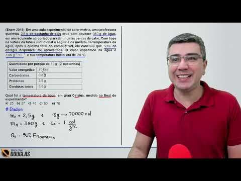 Thumbnail da aula: Questão da Natália Oliveira | ENEM 2019 - Em uma aula experimental de calorimetria