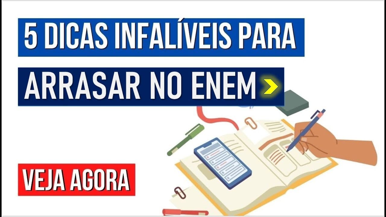 Thumbnail: 5 DICAS INFALÍVEIS PARA ARRASAR NO ENEM