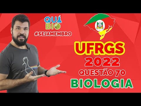 Thumbnail da aula: UFRGS 2022 - Questão 70 - A técnica da PCR (reação da polimerização em cadeia) é correntemente usada