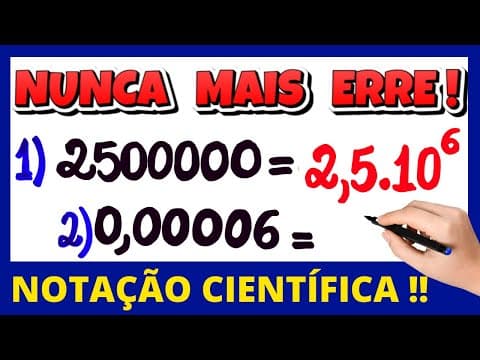 Thumbnail da aula: O QUE NÃO TE ENSINARAM NA ESCOLA SOBRE NOTAÇÃO CIENTÍFICA!!!