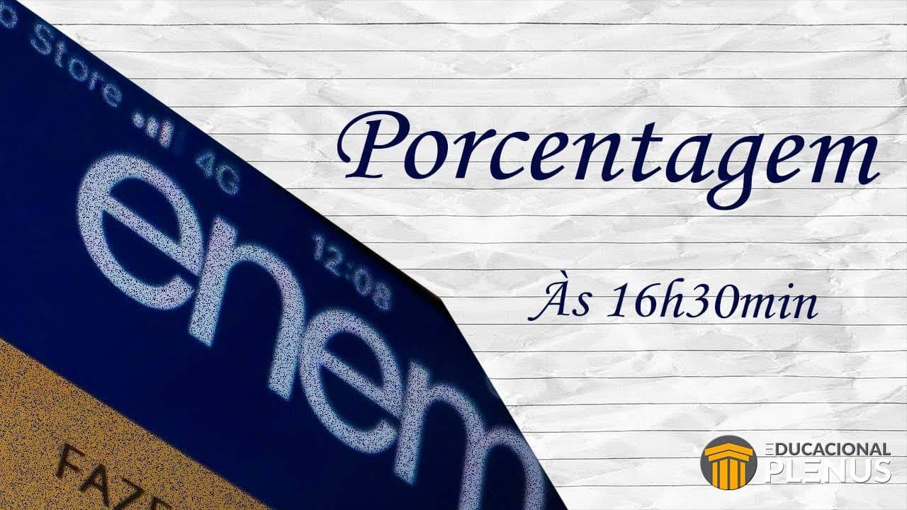 Thumbnail: Revisão do ENEM: Porcentagem