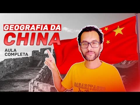 Thumbnail da aula: Geografia explica: CHINA | ZEE Chinesa | Socialismo de Mercado | População da China |