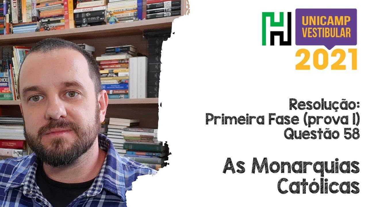 Thumbnail: Resolução: Unicamp 2021 História Q58 (Monarquias Católicas)