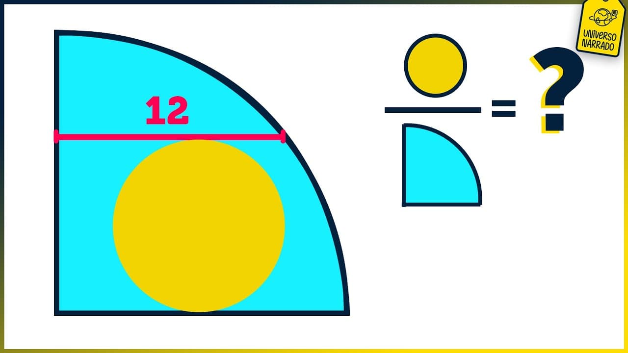 Thumbnail: 😱 Calcule a ÁREA do CÍRCULO AZUL (Matemática | Geometria)