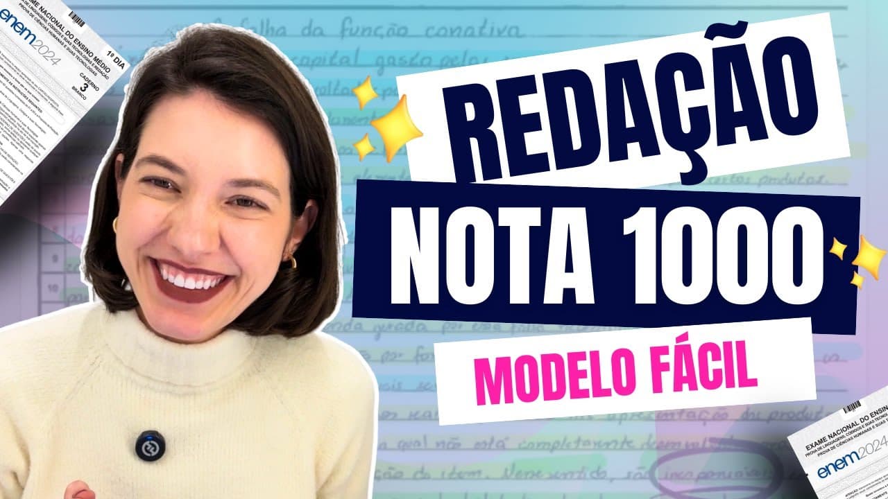 Thumbnail: My ENEM essay template 🤯 works for ANY TOPIC (UPDATED 2026)