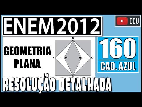 Thumbnail da aula: [ENEM 2012] 160 📘 GEOMETRIA PLANA - Para decorar a fachada de um edifício, um arquiteto projetou a