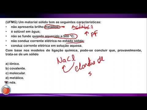 Thumbnail da aula: (UFMG) Um material sólido tem as seguintes características:
