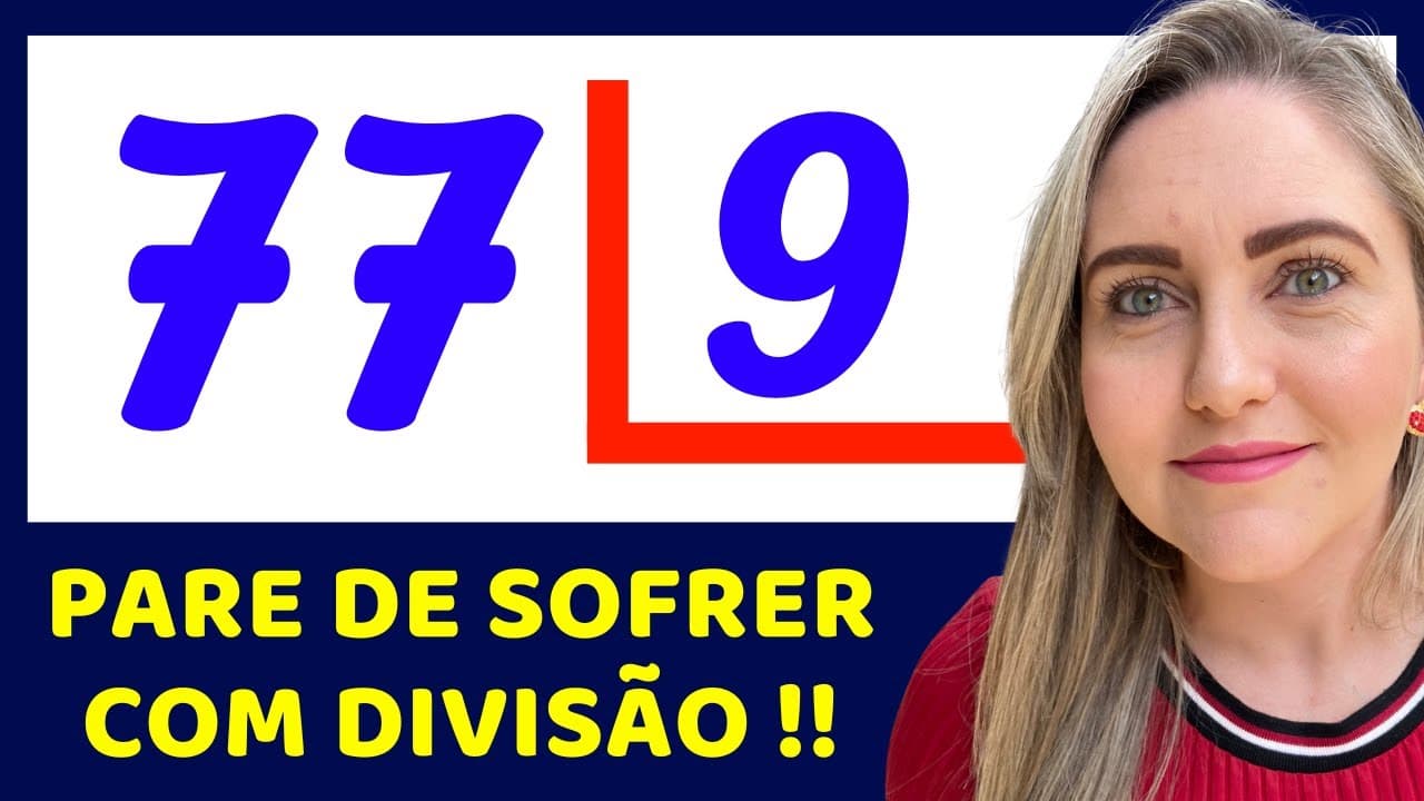 Thumbnail: 🤯NUNCA MAIS ERRE DIVISÃO !!   Matemática básica todo dia.📚🚀