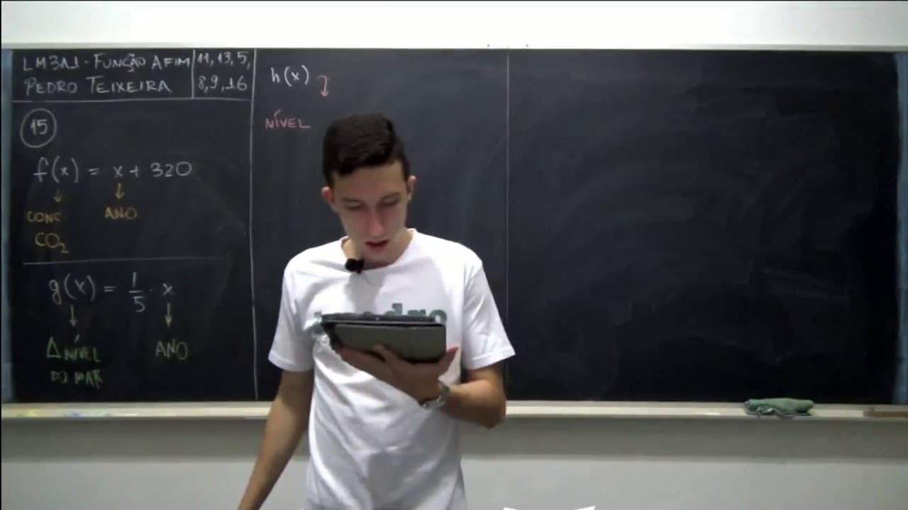 Thumbnail: Função afim - (Unesp 2007) Seja x o número de anos decorridos a partir