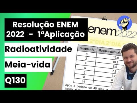 Thumbnail da aula: ✏️ O elemento iodo(I) tem função biológica e é acumulado na tireoide. Nos acidentes nucleares de