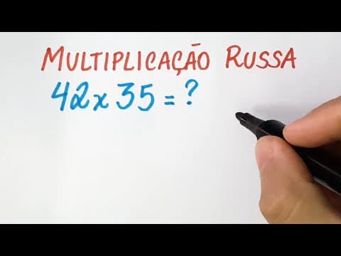 Thumbnail da aula: 🔥 HELP MATEMÁTICA BÁSICA - Método Russo de Multiplicação -  #300