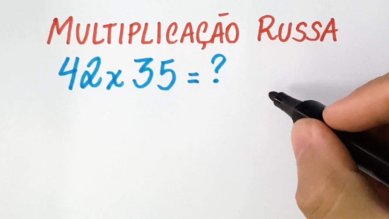 Thumbnail: 🔥 HELP MATEMÁTICA BÁSICA - Método Russo de Multiplicação -  #300