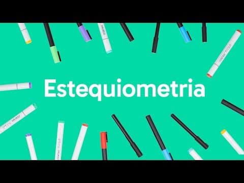 Thumbnail da aula: ESTEQUIOMETRIA: O QUE CAI NO VESTIBULAR? | QUÍMICA | QUER QUE DESENHE? | DESCOMPLICA