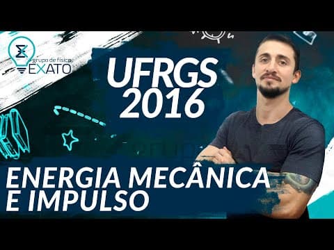 Thumbnail da aula: RESOLVIDA - (UFRGS - 2016) Uma partícula de massa m e velocidade horizontal Vi, colide elasticame...