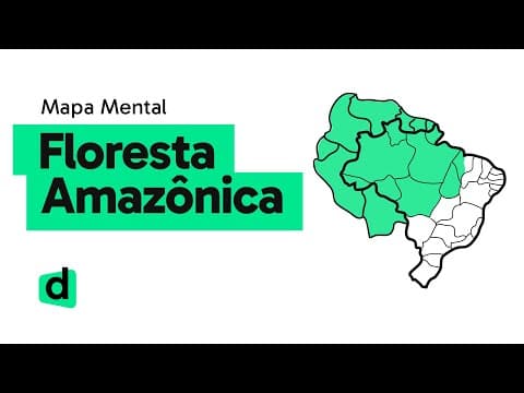 Thumbnail da aula: FLORESTA AMAZÔNICA | GEOGRAFIA | Mapa Mental | Quer Que Desenhe