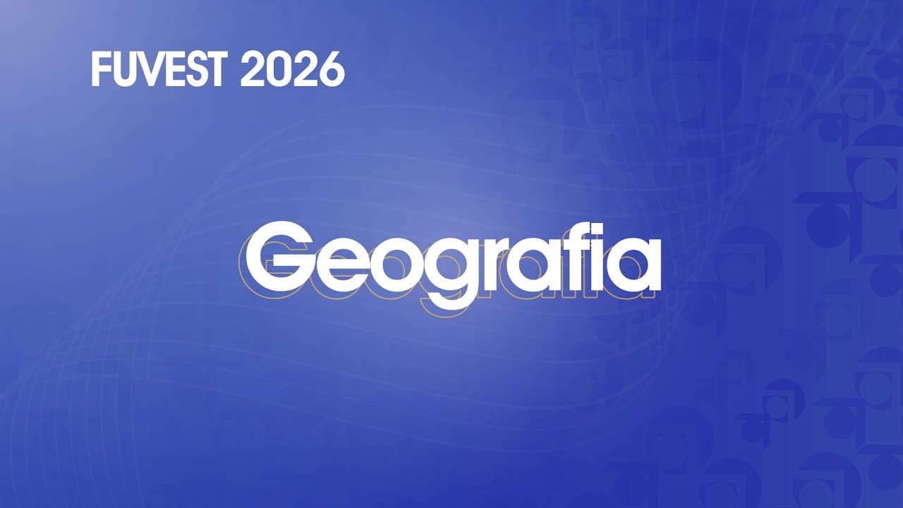 Thumbnail: Resolução Comentada - FUVEST 2026 - 1ª Fase - Geografia