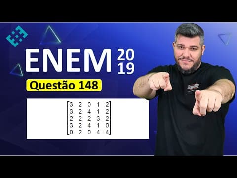 Thumbnail da aula: ✅ QUESTÃO 148 ENEM 2019 (Caderno Amarelo) 👉🏻 Um professor aplica, durante os cinco dias úteis