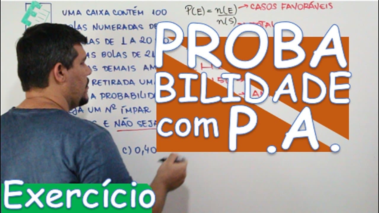 Thumbnail: PROBABILIDADE - EXERCÍCIO - RESOLUÇÃO EXATAS (APP) #4