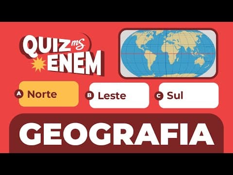 Thumbnail da aula: Treinando Questões | Geografia | QUIZ ENEM | Me Salva! ENEM