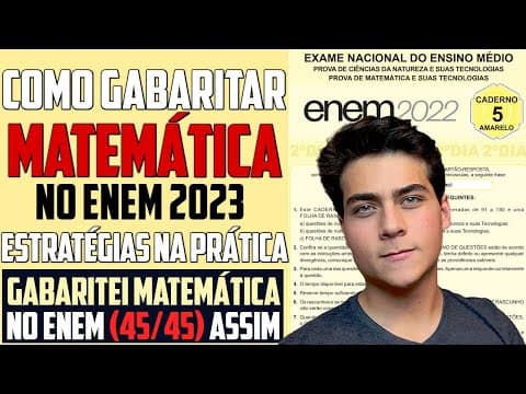 Thumbnail da aula: Como GABARITAR MATEMÁTICA do Enem na PRÁTICA