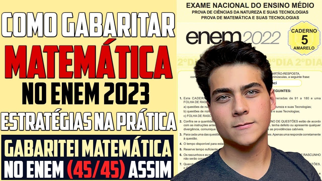 Thumbnail: Como GABARITAR MATEMÁTICA do Enem na PRÁTICA