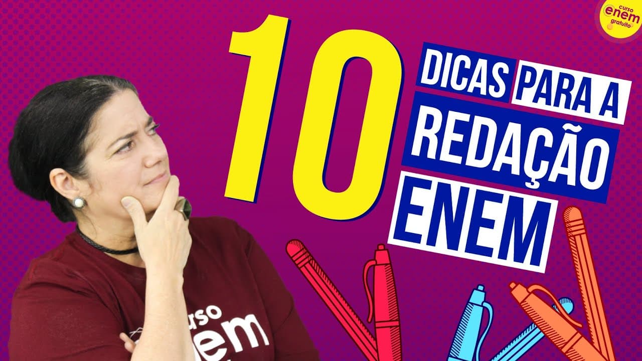 Thumbnail: 10 DICAS DE PORTUGUÊS PARA A REDAÇÃO DO ENEM. Profa. Mercedes Bonorino