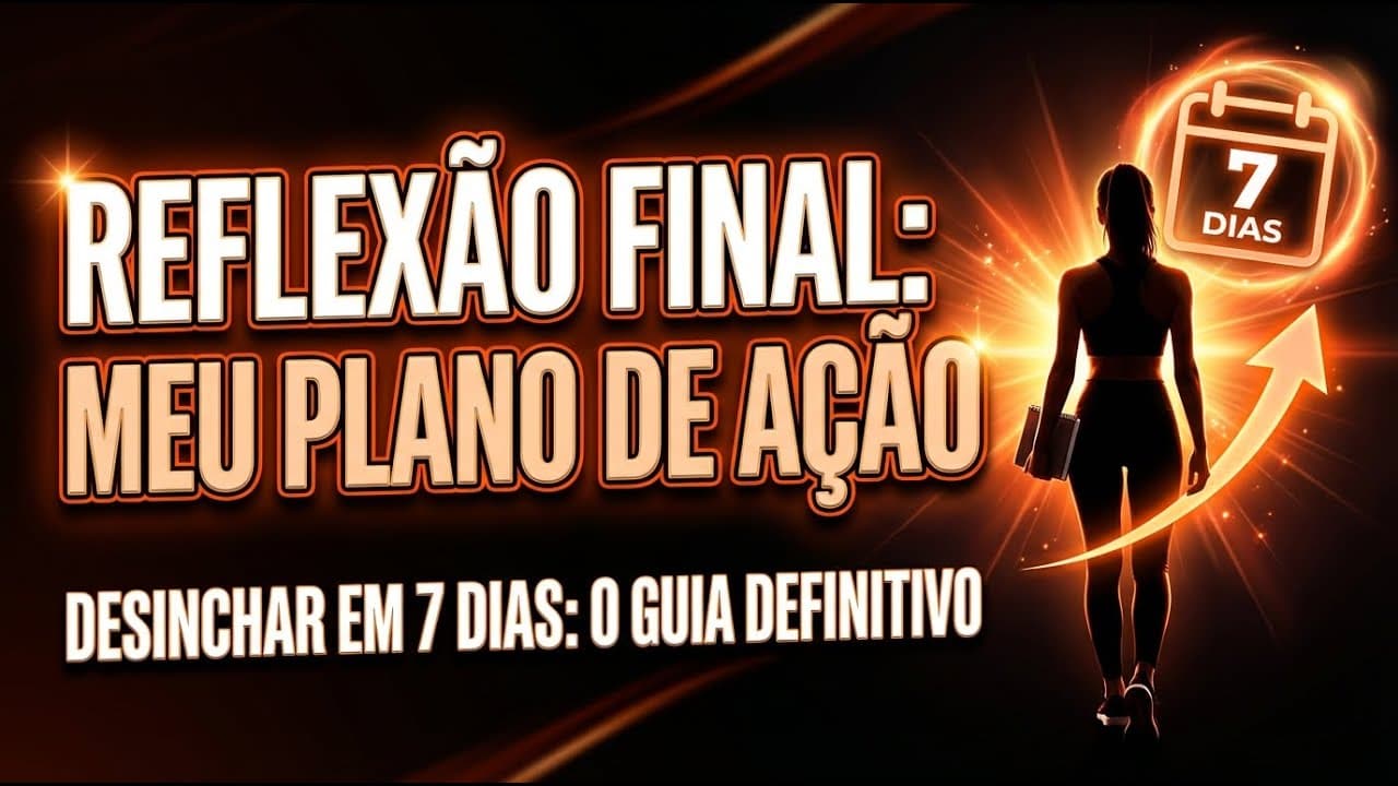 Thumbnail: Reflexão Final: Meu Plano de Ação | Desinchar em 7 Dias: O Guia Definitivo Contra Retenção e Inchaço