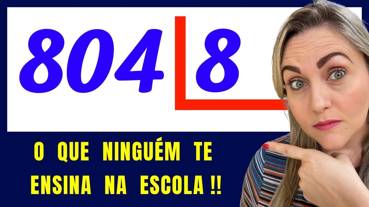 Thumbnail: ⚠️ APRENDA AGORA COMO FAZER DIVISÃO!! Matemática básica todo dia.📚🚀